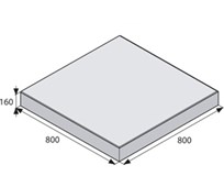 BEST GIGANTICKÁ Přírodní 80/80cm velkoplošná dlažba  METROPOL tl. 160mm